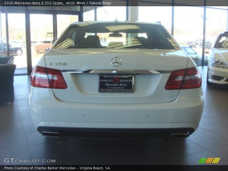 Arctic White / Natural Beige 2010 Mercedes-Benz E 350 Sedan