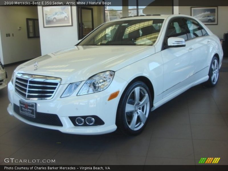 Arctic White / Natural Beige 2010 Mercedes-Benz E 350 Sedan