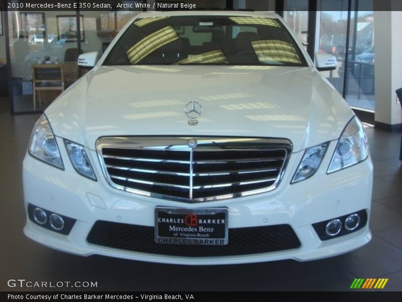 Arctic White / Natural Beige 2010 Mercedes-Benz E 350 Sedan