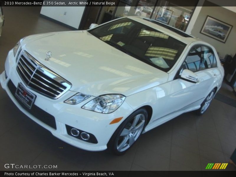Arctic White / Natural Beige 2010 Mercedes-Benz E 350 Sedan