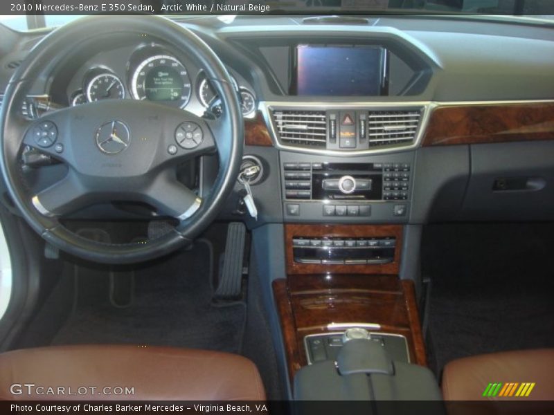 Arctic White / Natural Beige 2010 Mercedes-Benz E 350 Sedan