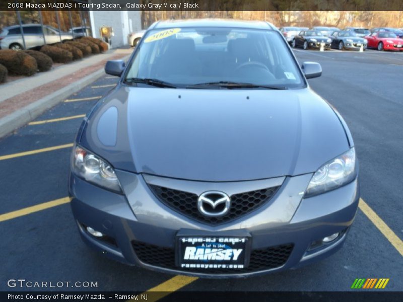 Galaxy Gray Mica / Black 2008 Mazda MAZDA3 i Touring Sedan