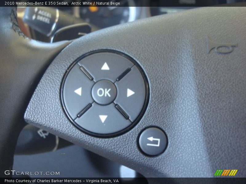 Arctic White / Natural Beige 2010 Mercedes-Benz E 350 Sedan
