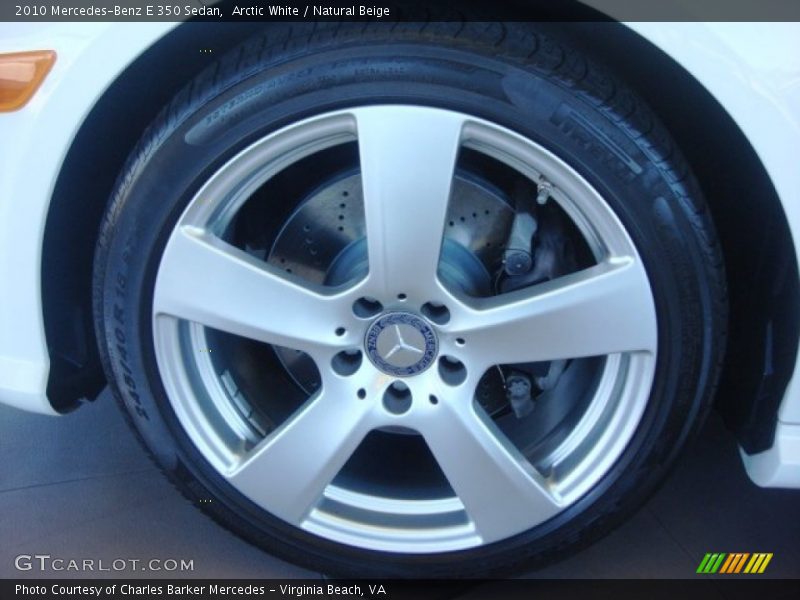 Arctic White / Natural Beige 2010 Mercedes-Benz E 350 Sedan
