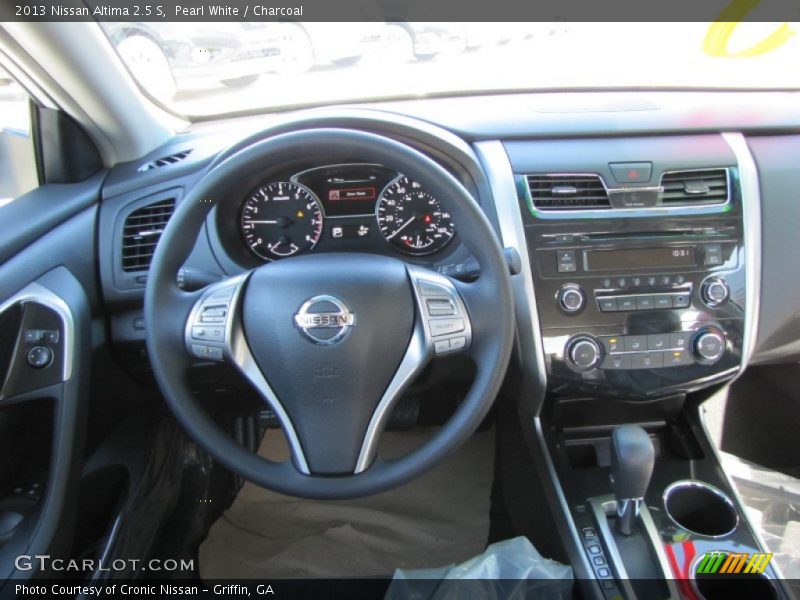 Pearl White / Charcoal 2013 Nissan Altima 2.5 S