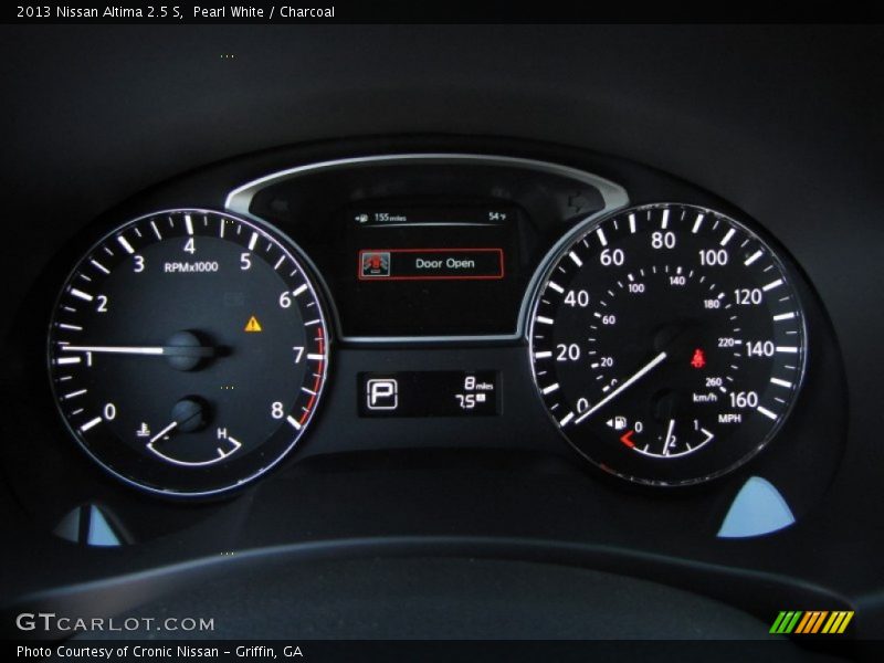Pearl White / Charcoal 2013 Nissan Altima 2.5 S