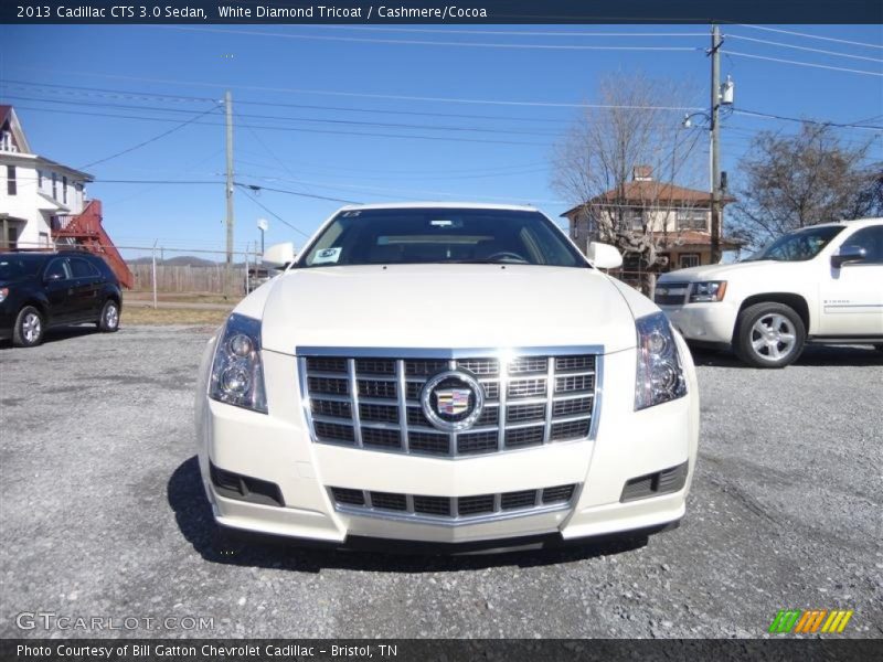 White Diamond Tricoat / Cashmere/Cocoa 2013 Cadillac CTS 3.0 Sedan