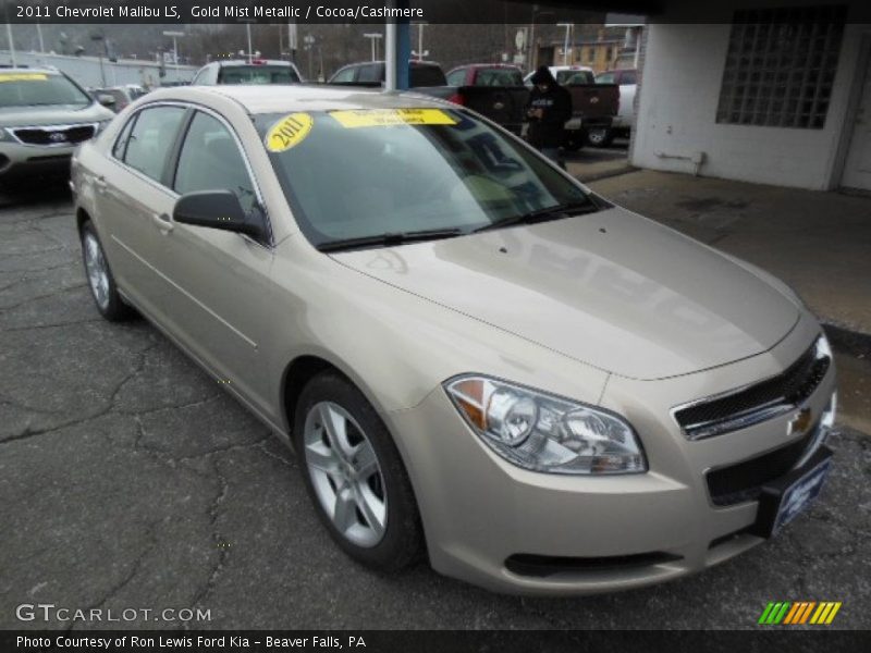 Gold Mist Metallic / Cocoa/Cashmere 2011 Chevrolet Malibu LS