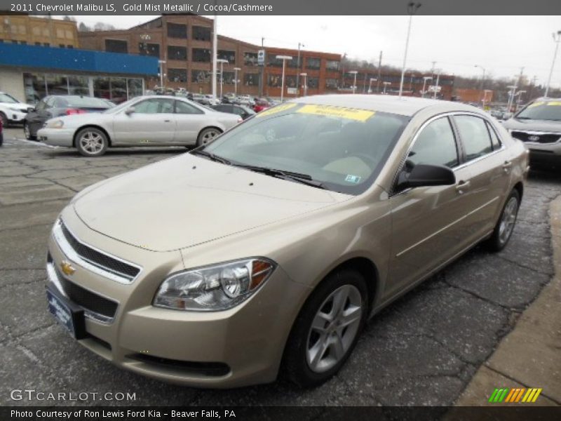 Gold Mist Metallic / Cocoa/Cashmere 2011 Chevrolet Malibu LS