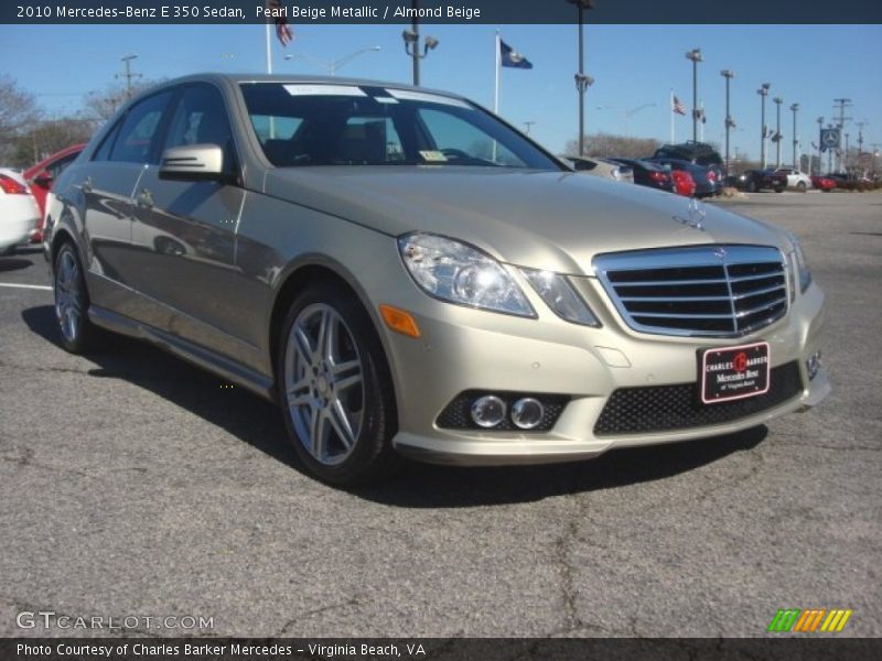 Pearl Beige Metallic / Almond Beige 2010 Mercedes-Benz E 350 Sedan