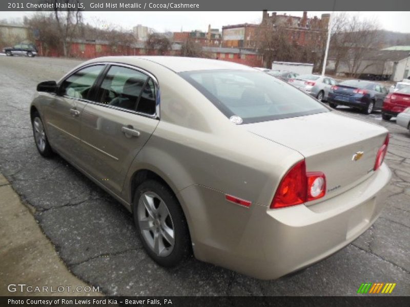 Gold Mist Metallic / Cocoa/Cashmere 2011 Chevrolet Malibu LS