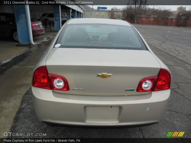 Gold Mist Metallic / Cocoa/Cashmere 2011 Chevrolet Malibu LS
