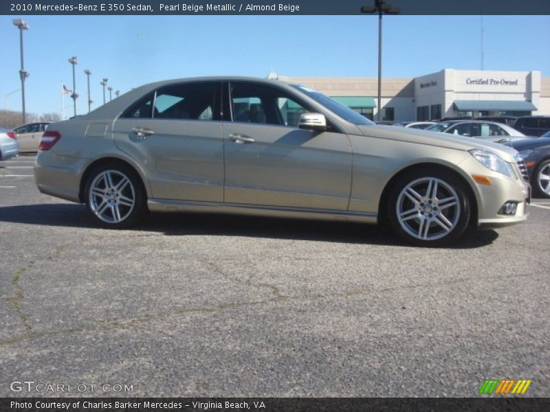 Pearl Beige Metallic / Almond Beige 2010 Mercedes-Benz E 350 Sedan