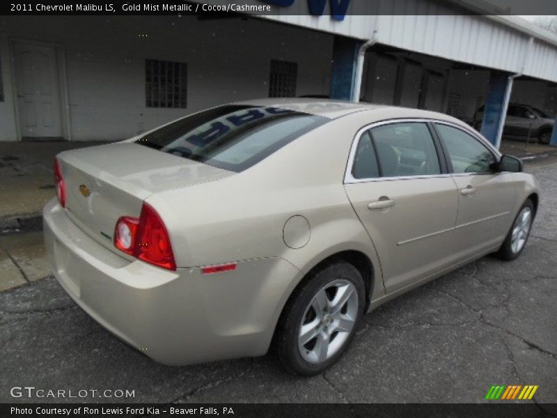 Gold Mist Metallic / Cocoa/Cashmere 2011 Chevrolet Malibu LS