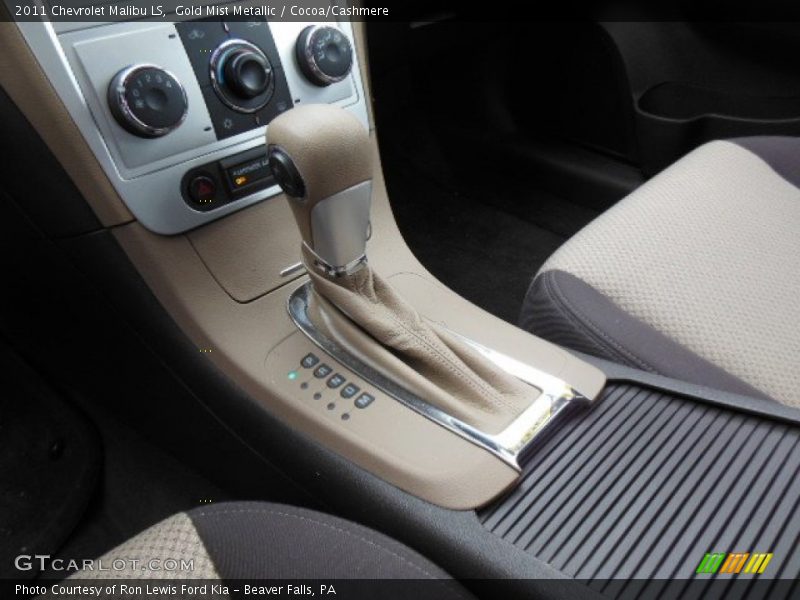 Gold Mist Metallic / Cocoa/Cashmere 2011 Chevrolet Malibu LS