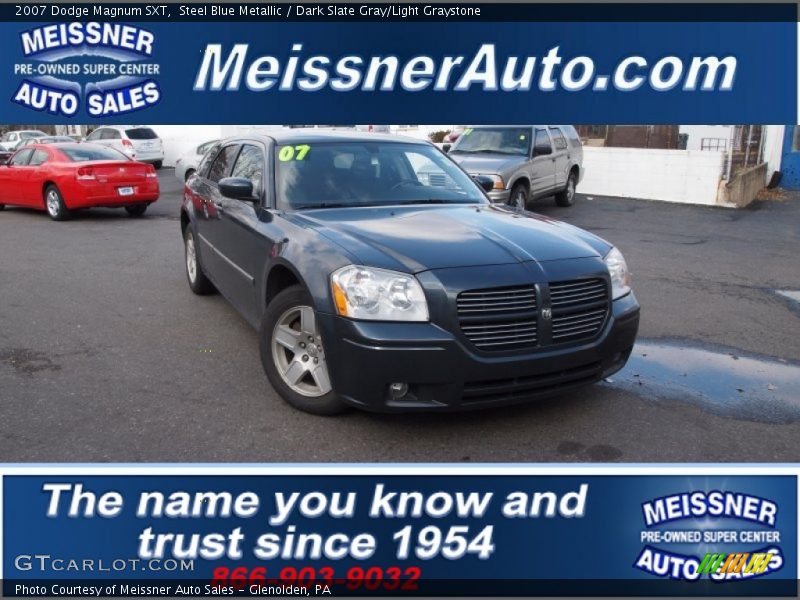 Steel Blue Metallic / Dark Slate Gray/Light Graystone 2007 Dodge Magnum SXT