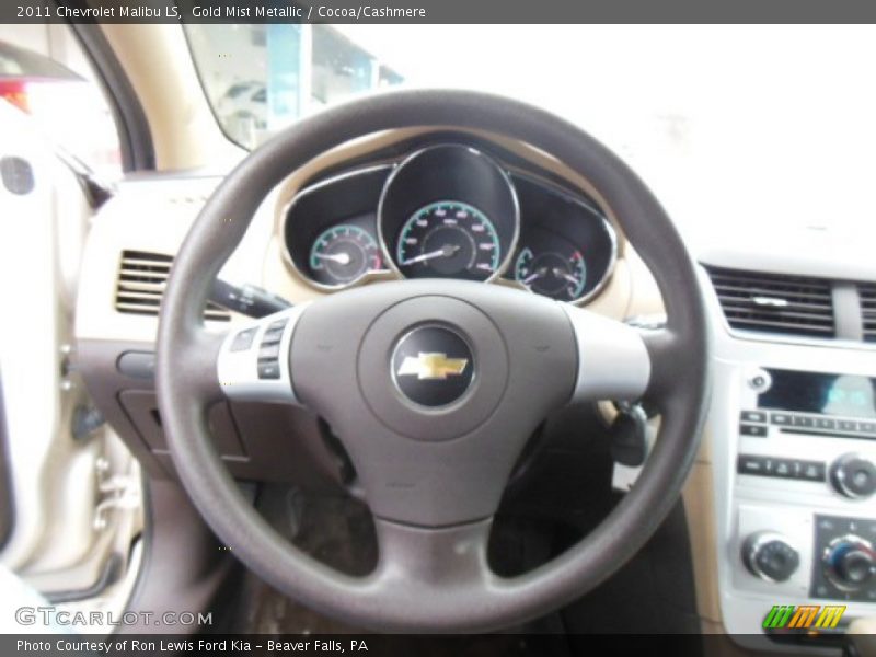 Gold Mist Metallic / Cocoa/Cashmere 2011 Chevrolet Malibu LS