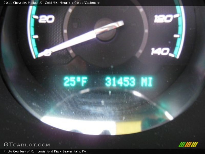 Gold Mist Metallic / Cocoa/Cashmere 2011 Chevrolet Malibu LS