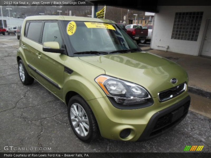 Alien Green / Black Soul Logo Cloth 2012 Kia Soul +