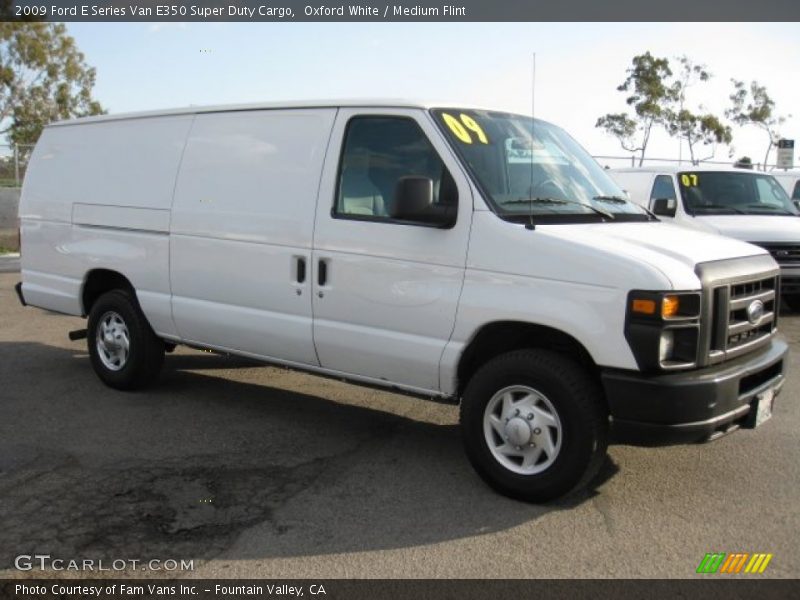 Oxford White / Medium Flint 2009 Ford E Series Van E350 Super Duty Cargo