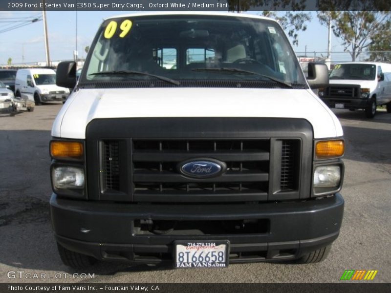 Oxford White / Medium Flint 2009 Ford E Series Van E350 Super Duty Cargo