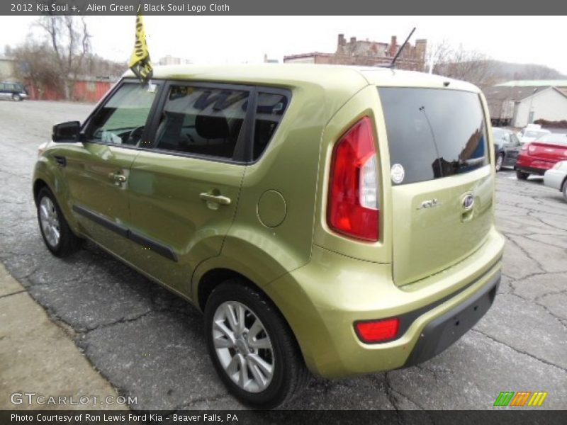 Alien Green / Black Soul Logo Cloth 2012 Kia Soul +