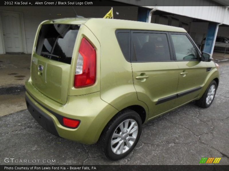 Alien Green / Black Soul Logo Cloth 2012 Kia Soul +