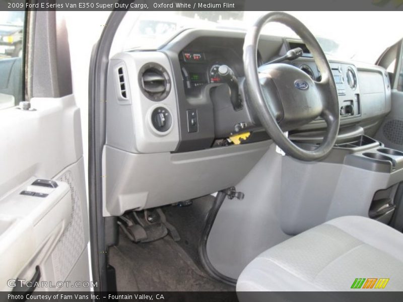 Oxford White / Medium Flint 2009 Ford E Series Van E350 Super Duty Cargo