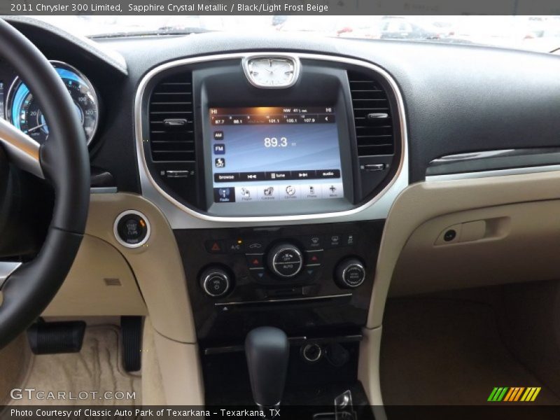 Sapphire Crystal Metallic / Black/Light Frost Beige 2011 Chrysler 300 Limited
