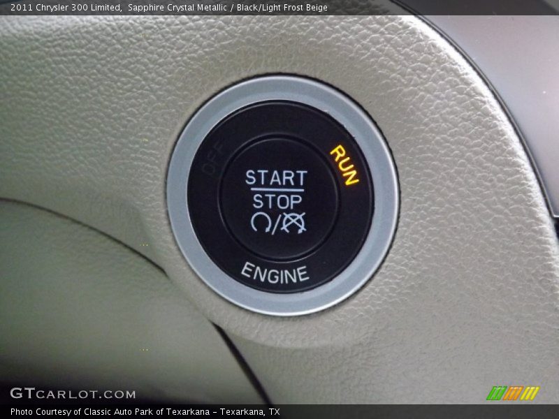 Sapphire Crystal Metallic / Black/Light Frost Beige 2011 Chrysler 300 Limited