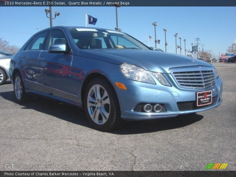 Quartz Blue Metallic / Almond Beige 2010 Mercedes-Benz E 350 Sedan