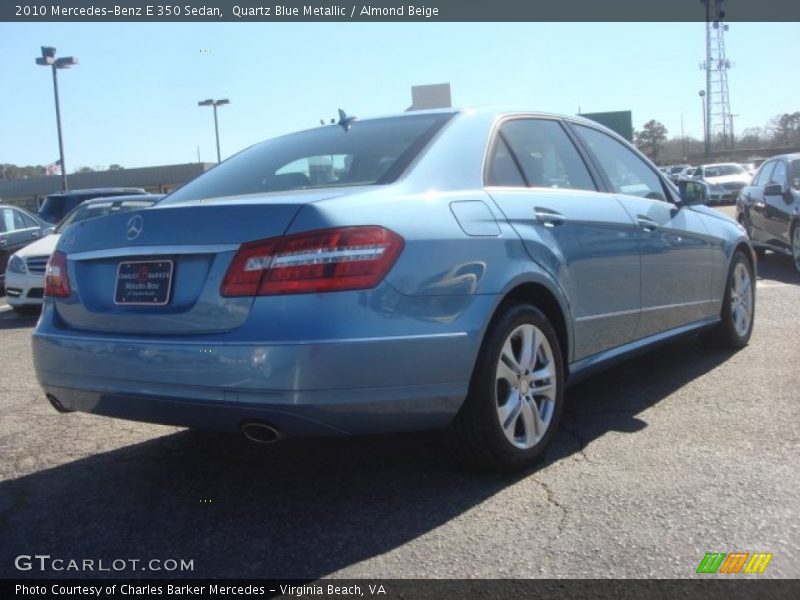 Quartz Blue Metallic / Almond Beige 2010 Mercedes-Benz E 350 Sedan