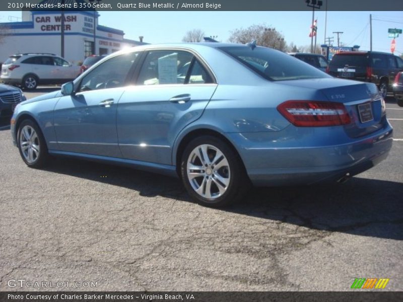 Quartz Blue Metallic / Almond Beige 2010 Mercedes-Benz E 350 Sedan