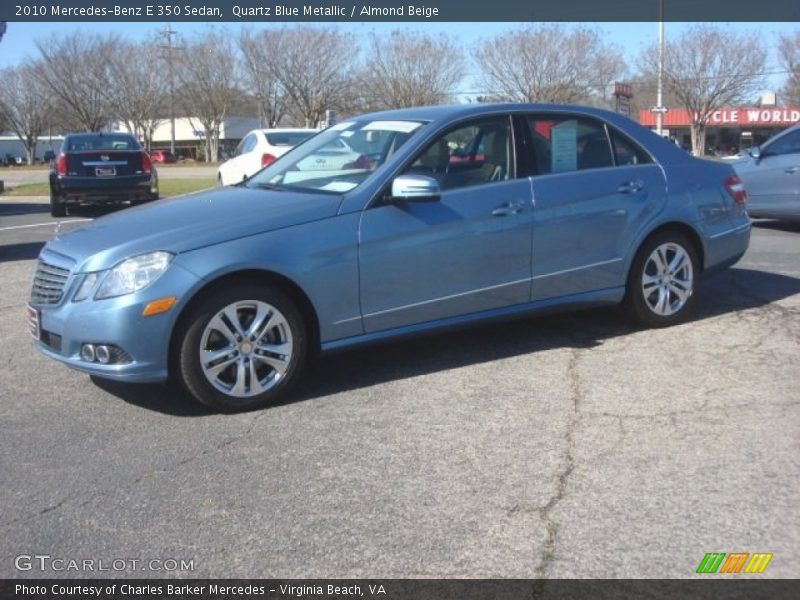 Quartz Blue Metallic / Almond Beige 2010 Mercedes-Benz E 350 Sedan