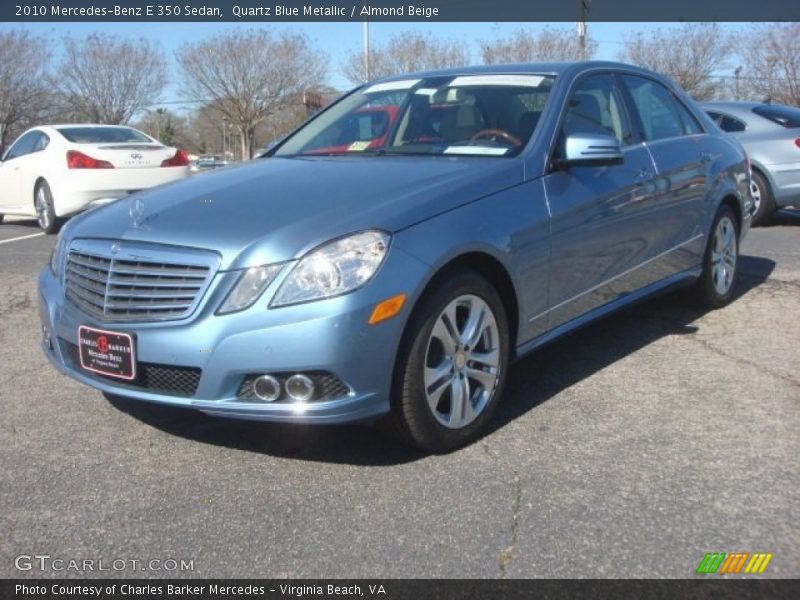 Quartz Blue Metallic / Almond Beige 2010 Mercedes-Benz E 350 Sedan