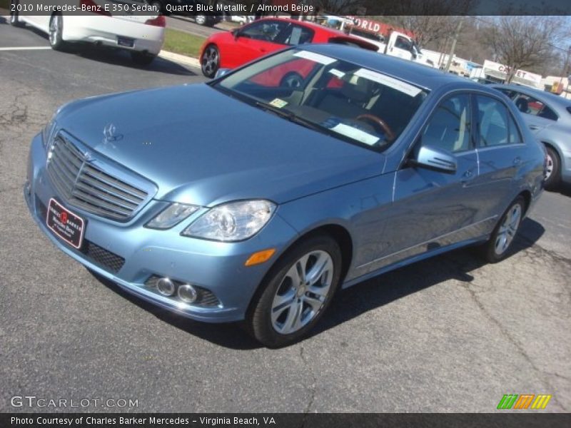 Quartz Blue Metallic / Almond Beige 2010 Mercedes-Benz E 350 Sedan