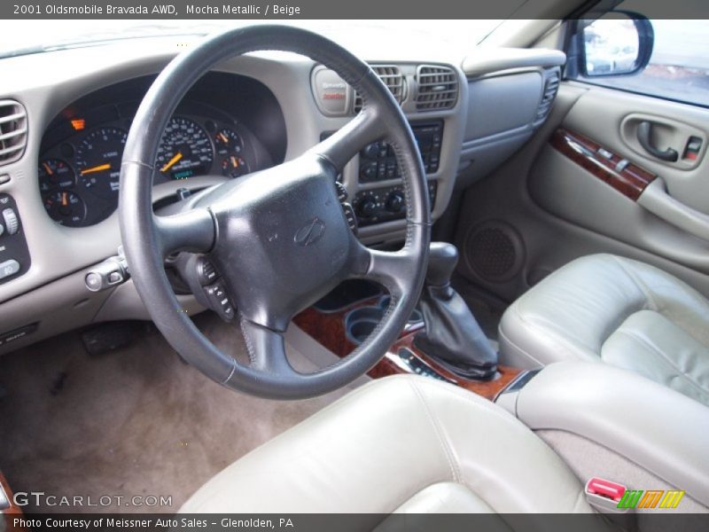  2001 Bravada AWD Beige Interior