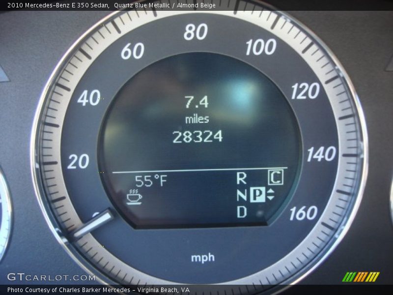 Quartz Blue Metallic / Almond Beige 2010 Mercedes-Benz E 350 Sedan