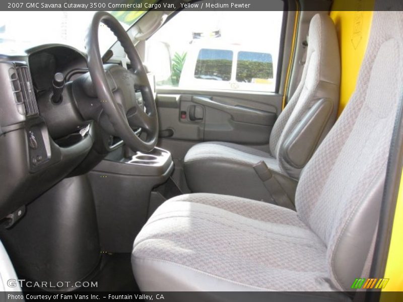 Yellow / Medium Pewter 2007 GMC Savana Cutaway 3500 Commercial Cargo Van