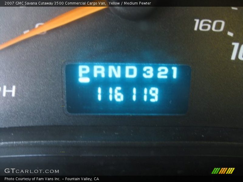 Yellow / Medium Pewter 2007 GMC Savana Cutaway 3500 Commercial Cargo Van