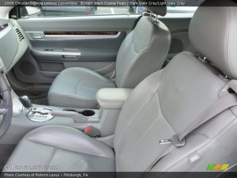 Brilliant Black Crystal Pearl / Dark Slate Gray/Light Slate Gray 2008 Chrysler Sebring Limited Convertible