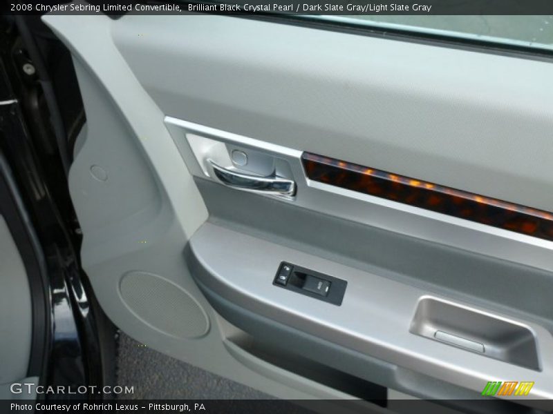 Brilliant Black Crystal Pearl / Dark Slate Gray/Light Slate Gray 2008 Chrysler Sebring Limited Convertible