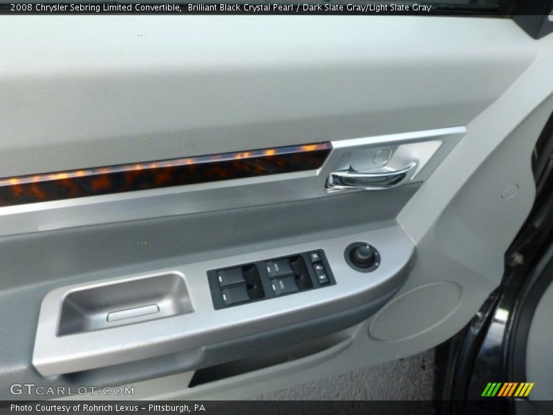Brilliant Black Crystal Pearl / Dark Slate Gray/Light Slate Gray 2008 Chrysler Sebring Limited Convertible