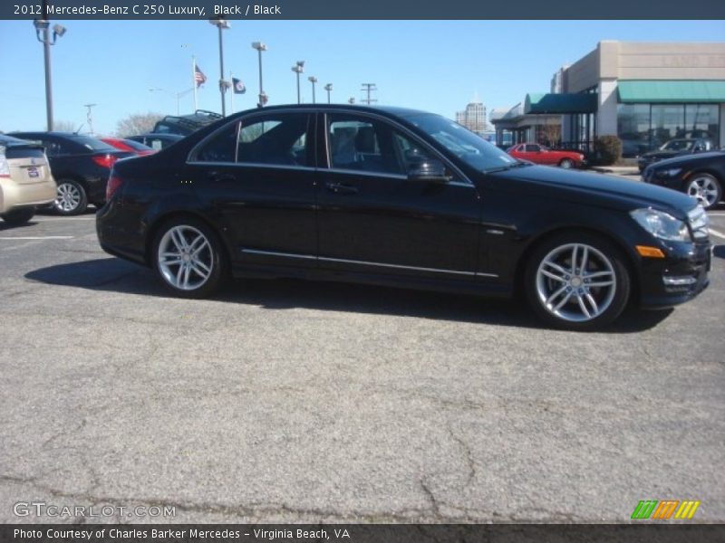 Black / Black 2012 Mercedes-Benz C 250 Luxury