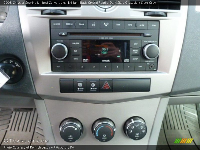 Controls of 2008 Sebring Limited Convertible