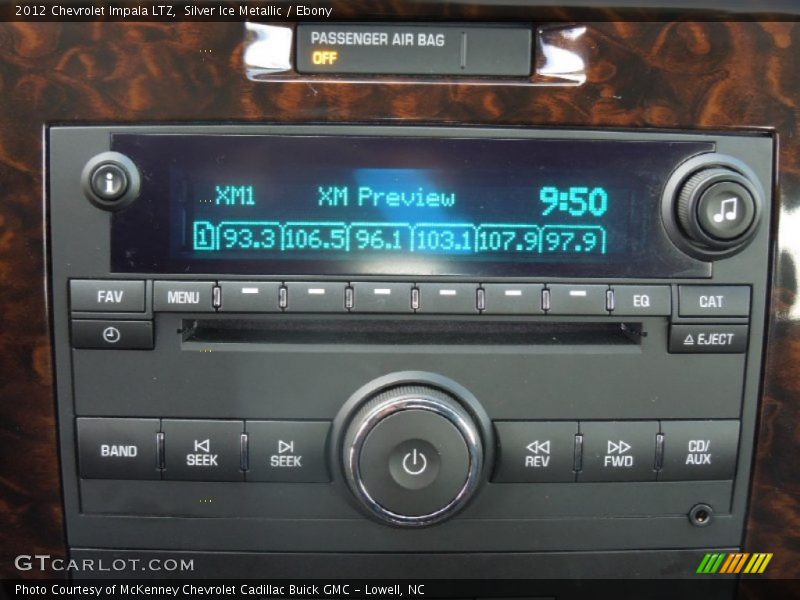 Silver Ice Metallic / Ebony 2012 Chevrolet Impala LTZ