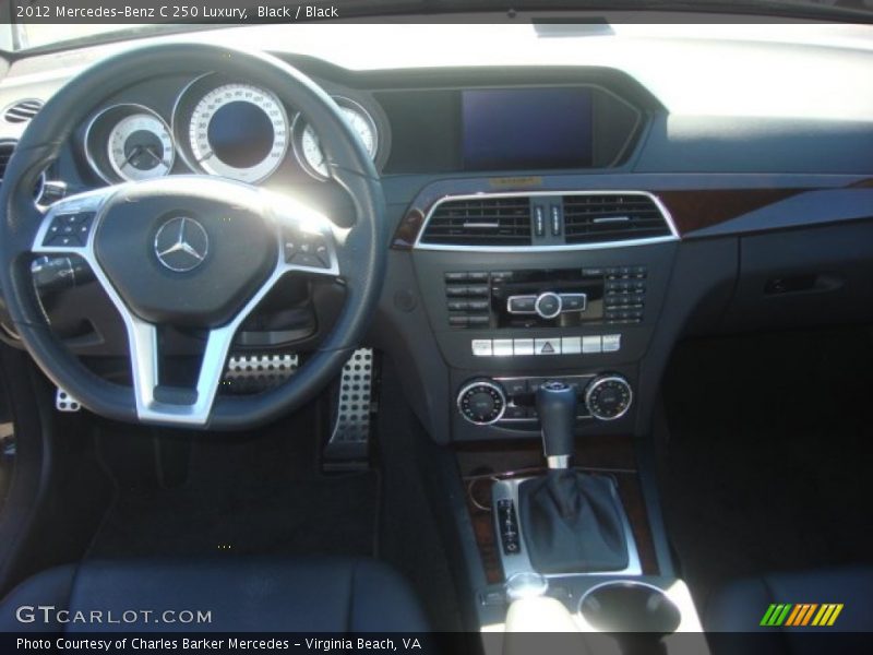 Black / Black 2012 Mercedes-Benz C 250 Luxury