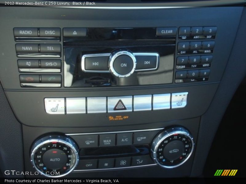 Black / Black 2012 Mercedes-Benz C 250 Luxury