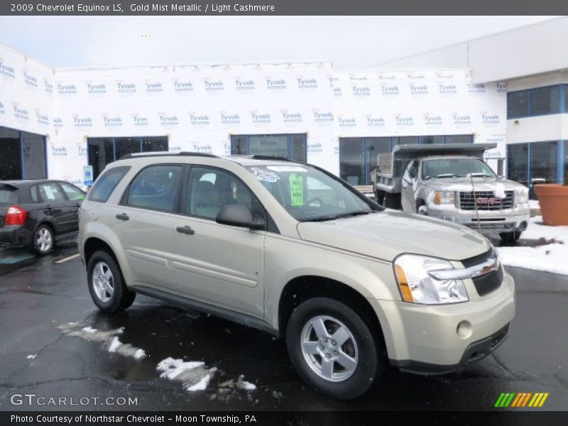 Gold Mist Metallic / Light Cashmere 2009 Chevrolet Equinox LS