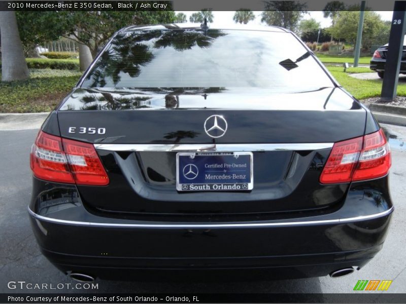 Black / Ash Gray 2010 Mercedes-Benz E 350 Sedan